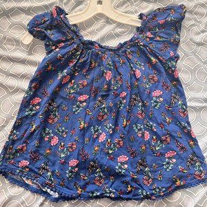 Self Esteem Blue Floral Top